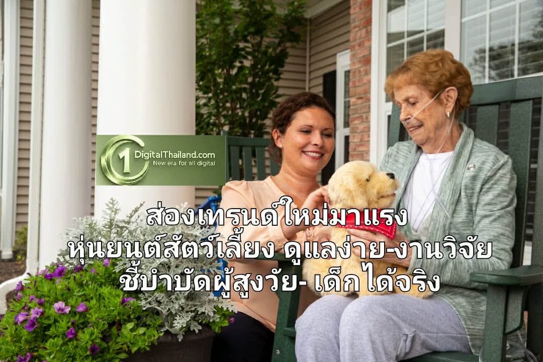ส่องเทรนด์ใหม่มาแรง หุ่นยนต์สัตว์เลี้ยง ดูแลง่าย-งานวิจัยชี้บำบัดผู้สูงวัย-เด็กได้จริง