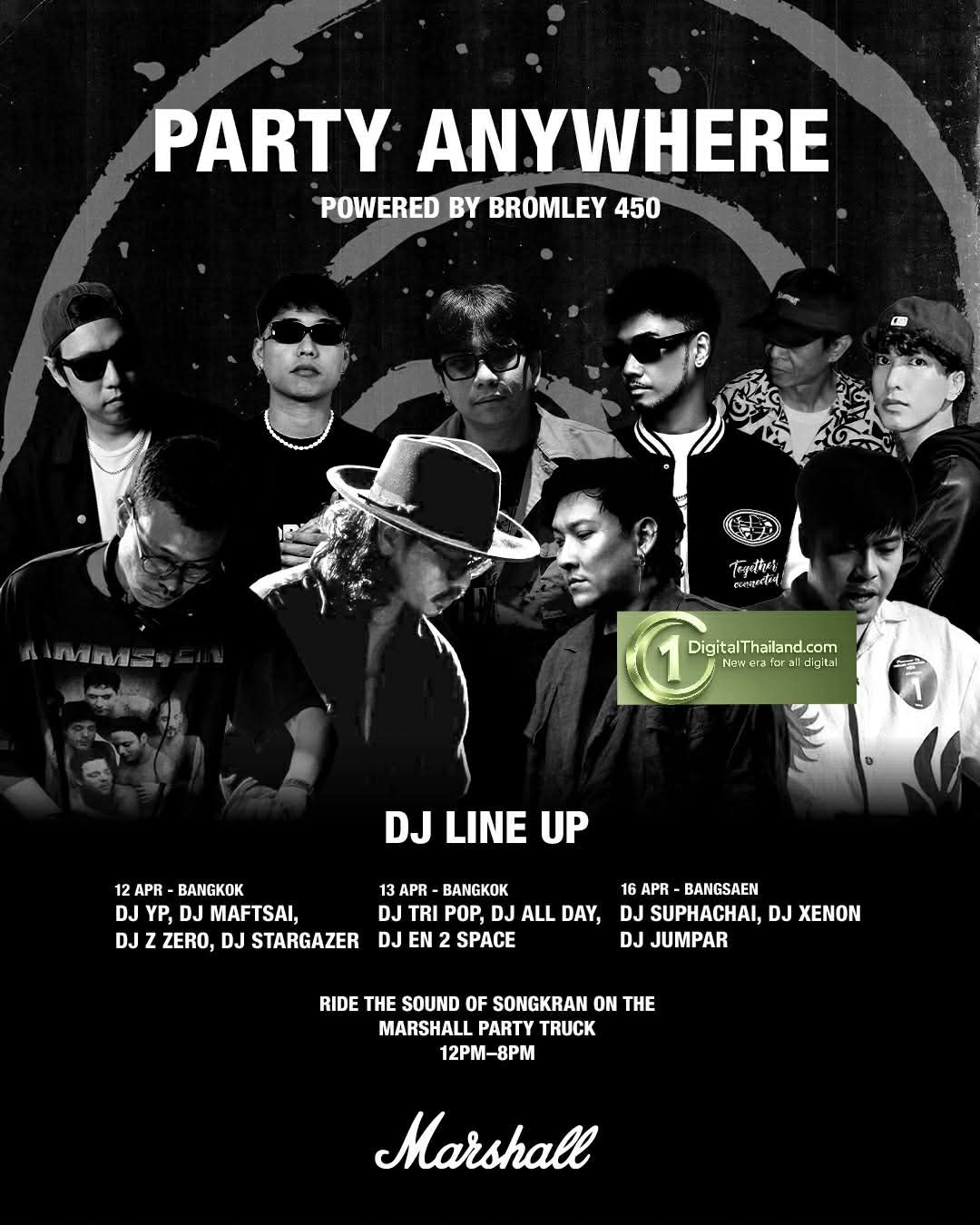 Marshall ปฏิวัติความมันส์รับสงกรานต์ เปิดตัว Bromley 450 พร้อมส่ง 'Marshall Party Truck' บุกย่านฮอตทั่วกรุงเทพฯ