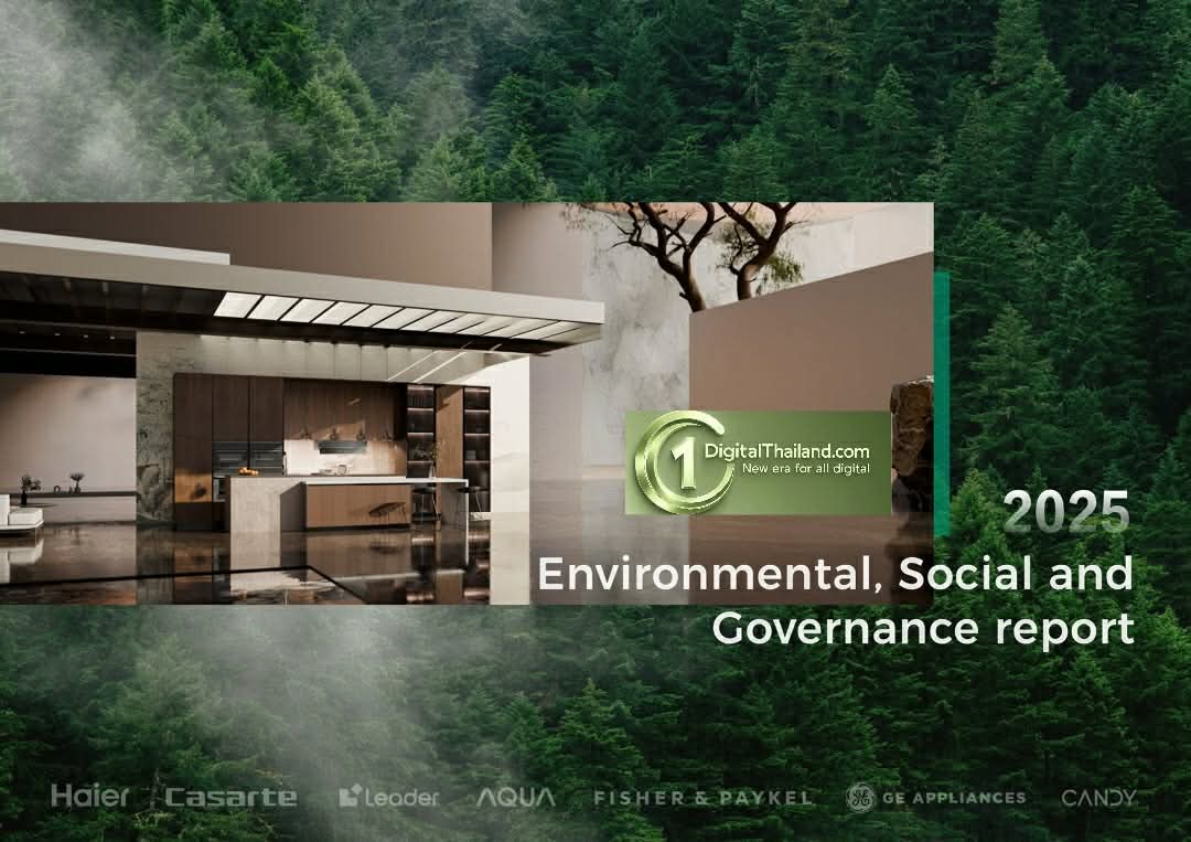 ไฮเออร์ สมาร์ทโฮม เปิดรายงาน ESG ปี 2568 เปิดโรดแมป Smart Sustainable Living ผ่าน AI พร้อมมุ่งสู่ความเป็นกลางทางคาร์บอนภายในปี 2593
