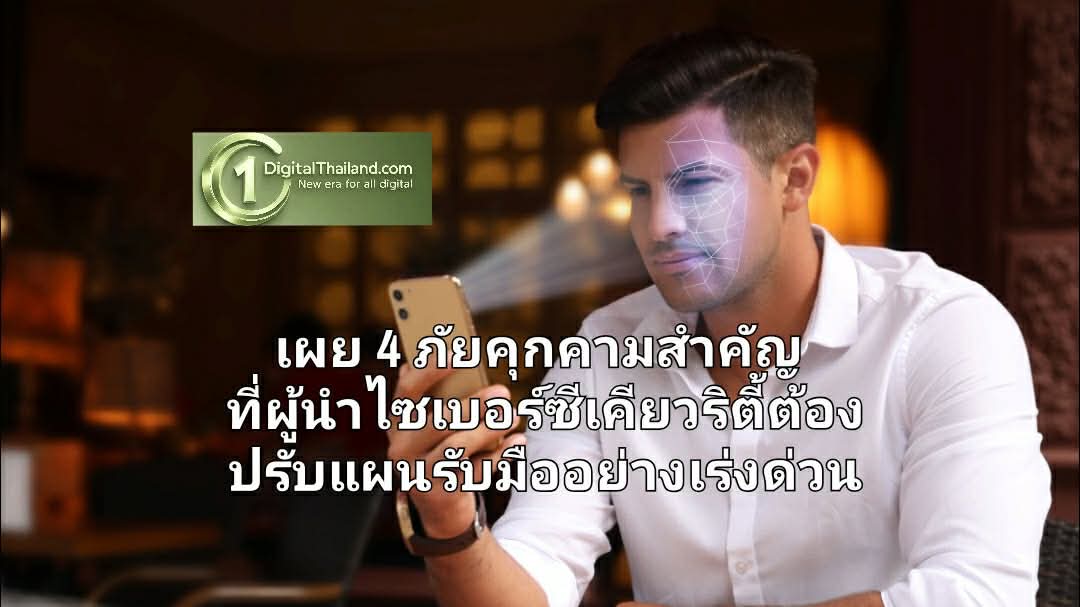เผย 4 ภัยคุกคามสำคัญ ที่ผู้นำไซเบอร์ซีเคียวริตี้ต้องปรับแผนรับมืออย่างเร่งด่วน