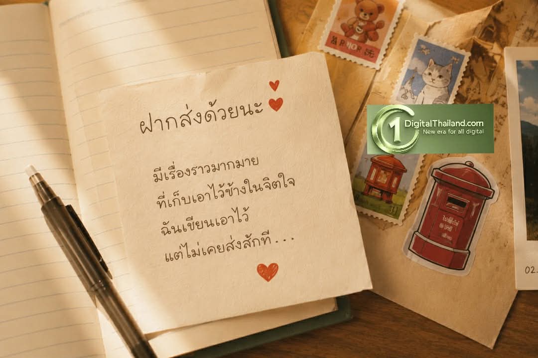 เมื่อคำว่ารักเบาเกินไปในโลกดิจิทัล ชวนเติม 'น้ำหนักของความรัก' สไตล์อะนาล็อกในเพลง 'ฝากส่งด้วยนะ' ซิงเกิลสุดอบอุ่นจาก 'บอย โกสิยพงษ์ และเจ้านาย'
