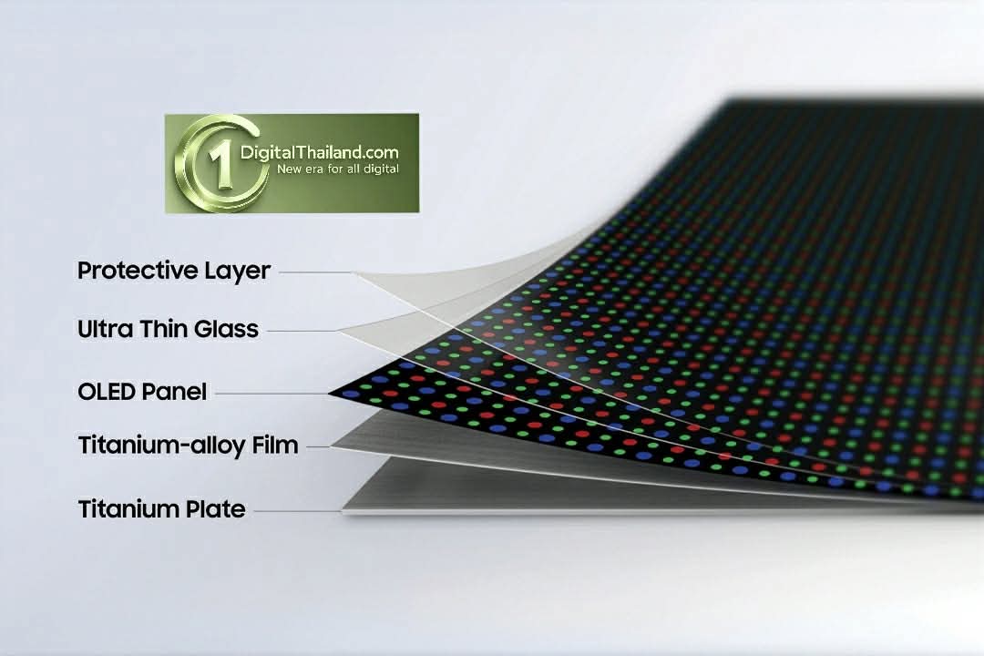 ซัมซุง เปิดตัวเทคโนโลยี Flex Titanium ยกระดับหน้าจอสมาร์ทโฟนพับได้