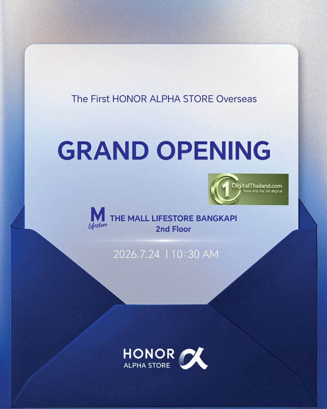 HONOR ปักหมุดไทย เปิด ‘HONOR Alpha Store’ แห่งแรกในตลาดต่างประเทศ ยกระดับประสบการณ์ AI Ecosystem สู่ผู้บริโภคไทย