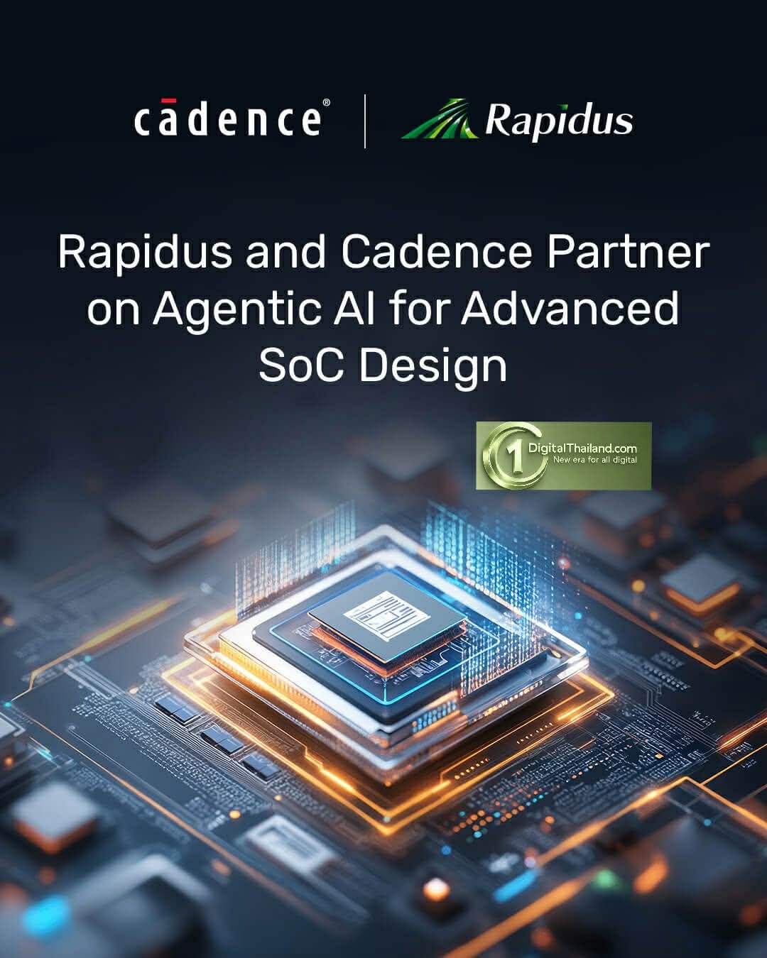 Rapidus ผนึกกำลัง Cadence ยกระดับ Agentic AI สู่การออกแบบ SoC ขั้นสูง ผสาน AI-Agentic Design Solution และ InnoStack AI Super Agent เร็วขึ้นสูงสุด 2 เท่า