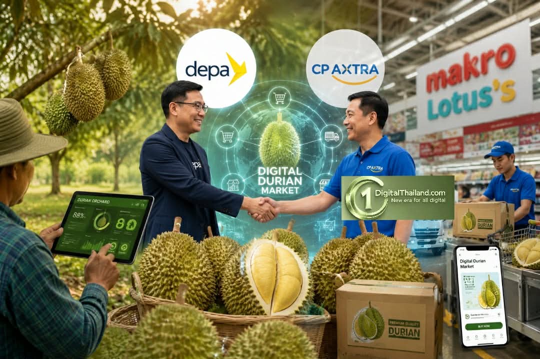 ดีป้า ต่อยอดความสำเร็จโครงการทุเรียนดิจิทัล จับมือ ซีพี แอ็กซ์ตร้า เปิด Digital Durian Market เชื่อมสวนคุณภาพสู่ผู้บริโภค