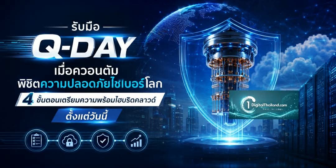 รับมือ Q-day: หมุดหมายที่ควอนตัมพิชิตความปลอดภัยไซเบอร์โลก 4 ขั้นตอนเตรียมความพร้อมไฮบริดคลาวด์