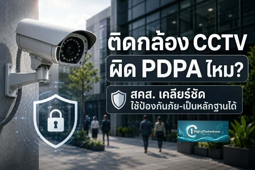 ติดกล้อง CCTV ผิด PDPA ไหม? สคส. เคลียร์ชัด ใช้ป้องกันภัย-เป็นหลักฐานได้