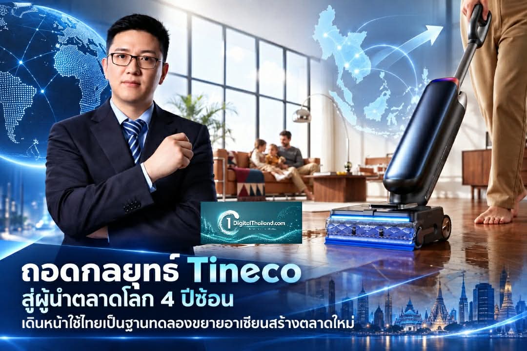 ถอดกลยุทธ์ Tineco สู่ผู้นำตลาดโลก 4 ปีซ้อน เดินหน้าใช้ไทยเป็นฐานทดลองขยายอาเซียน สร้างตลาดใหม่