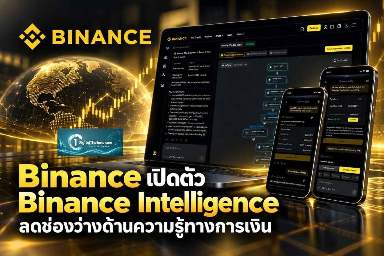 Binance เปิดตัว Binance Intelligence ลดช่องว่างด้านความรู้ทางการเงิน