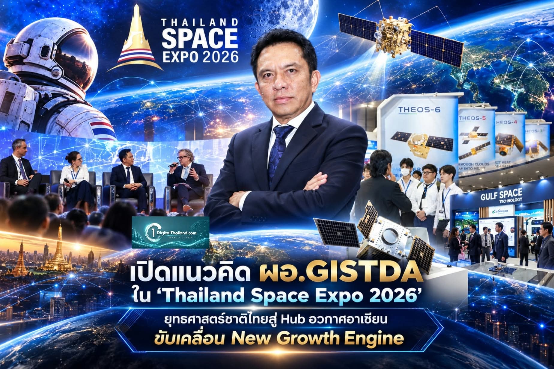เปิดแนวคิด ผอ.GISTDA ใน 'Thailand Space Expo 2026' ยุทธศาสตร์ชาติปักหมุดไทยสู่ Hub อวกาศอาเซียนและเครื่องมือขับเคลื่อน New Growth Engine