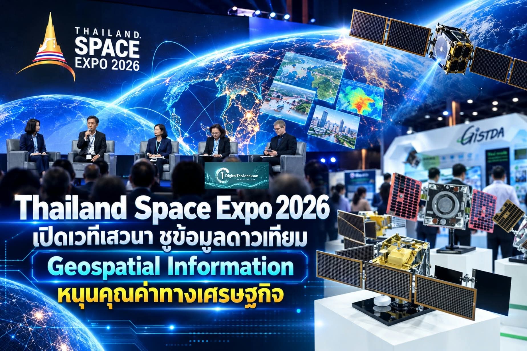 Thailand Space Expo 2026 เปิดเวทีเสวนา ชูข้อมูลดาวเทียม Geospatial Information หนุนคุณค่าทางเศรษฐกิจ   